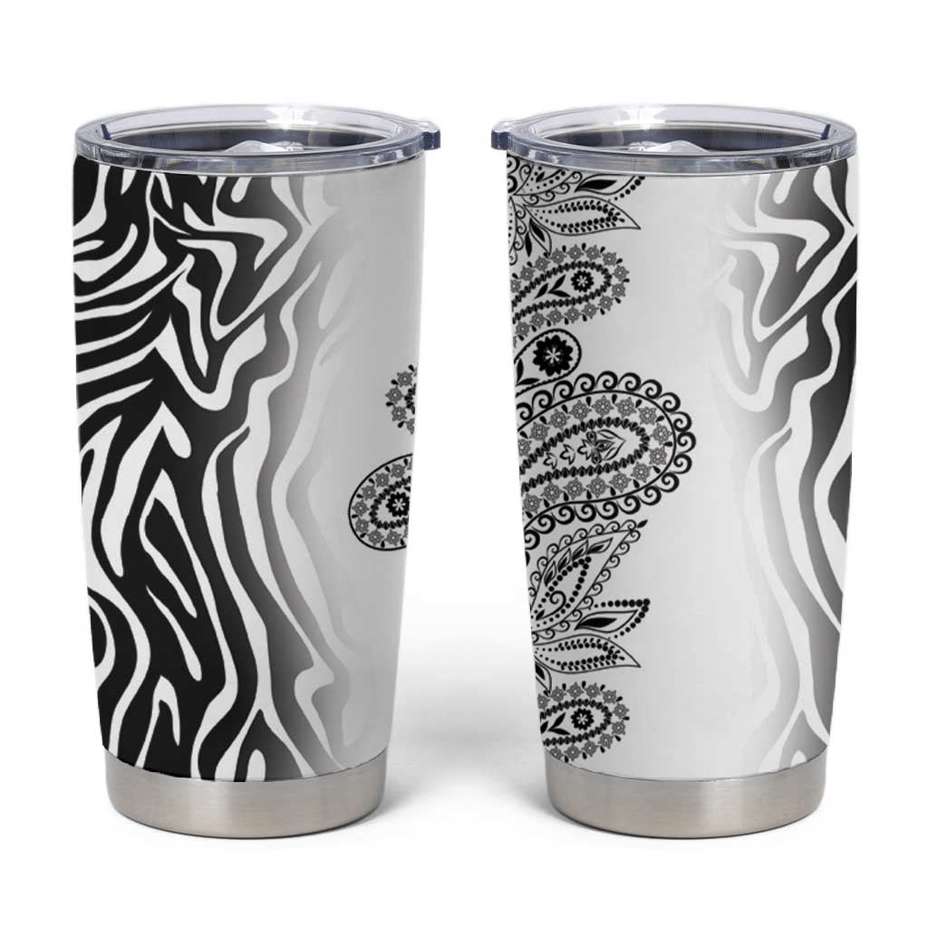 Afro Zebra Mix Paisley Tribal Pattern Tumbler Cup LT9