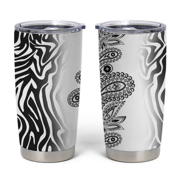 Afro Zebra Mix Paisley Tribal Pattern Tumbler Cup LT9