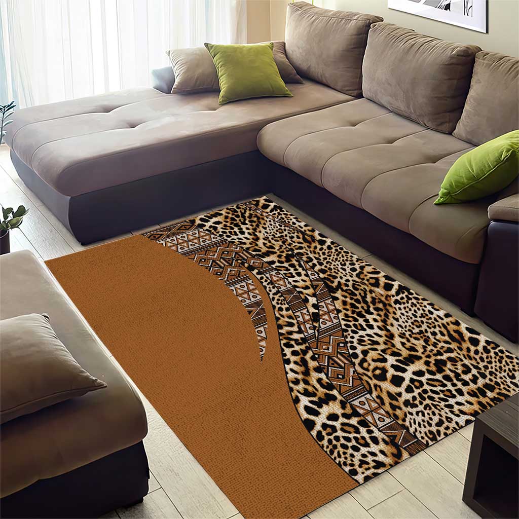 Afro Leopard Mix Native Tribal Pattern Area Rug LT9