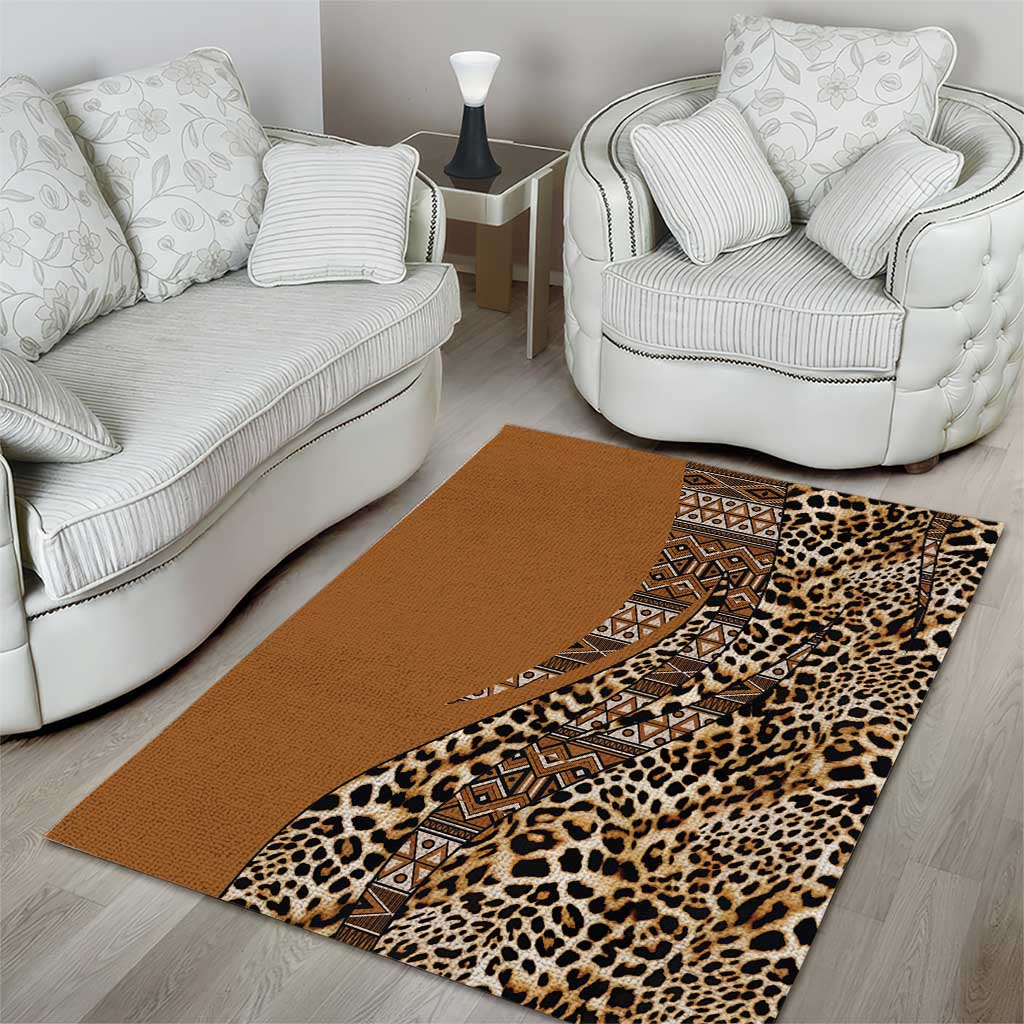 Afro Leopard Mix Native Tribal Pattern Area Rug LT9