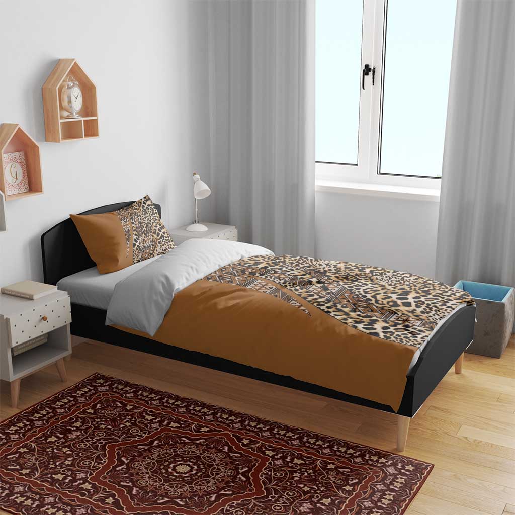 Afro Leopard Mix Native Tribal Pattern Bedding Set LT9