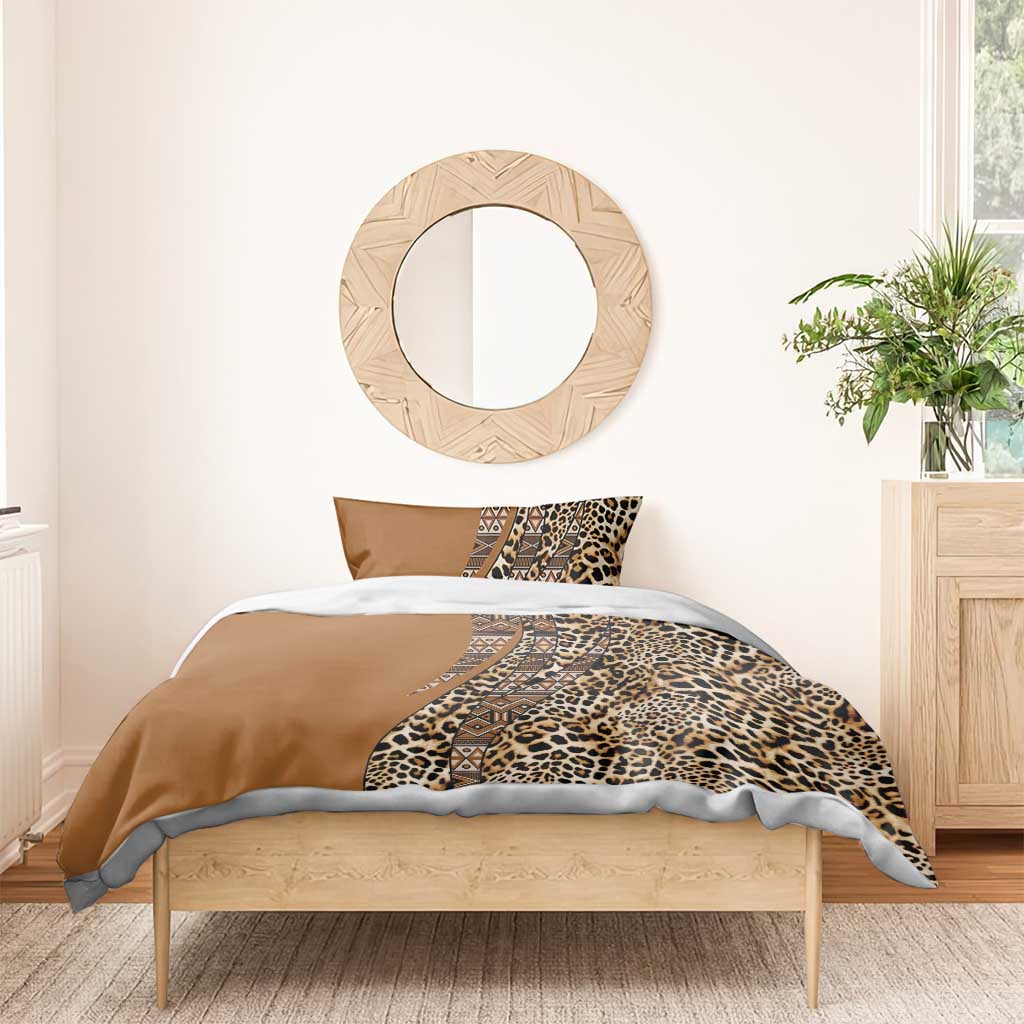 Afro Leopard Mix Native Tribal Pattern Bedding Set LT9