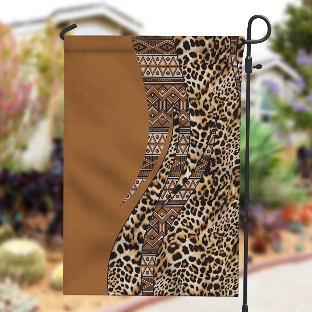Afro Leopard Mix Native Tribal Pattern Garden Flag LT9