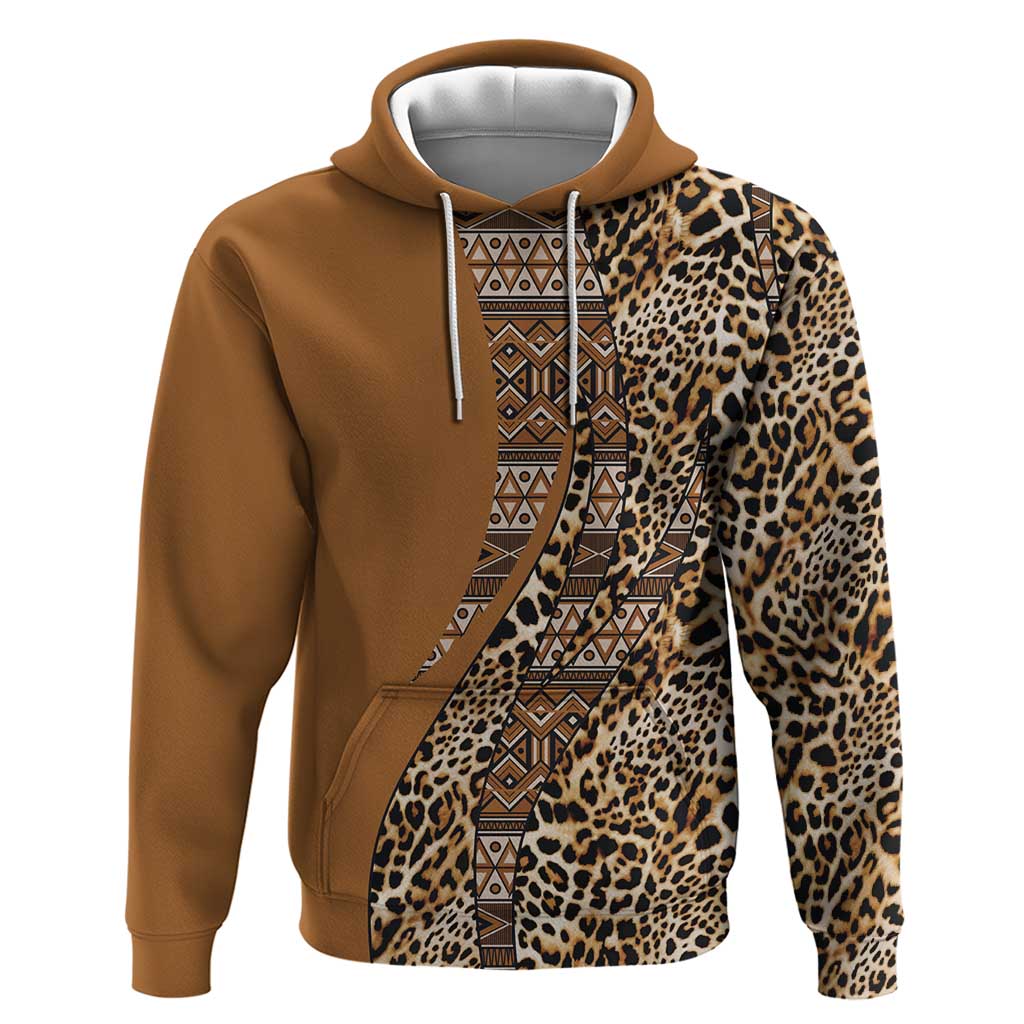 Africa Leopard Mix Native Tribal Pattern Hoodie LT9