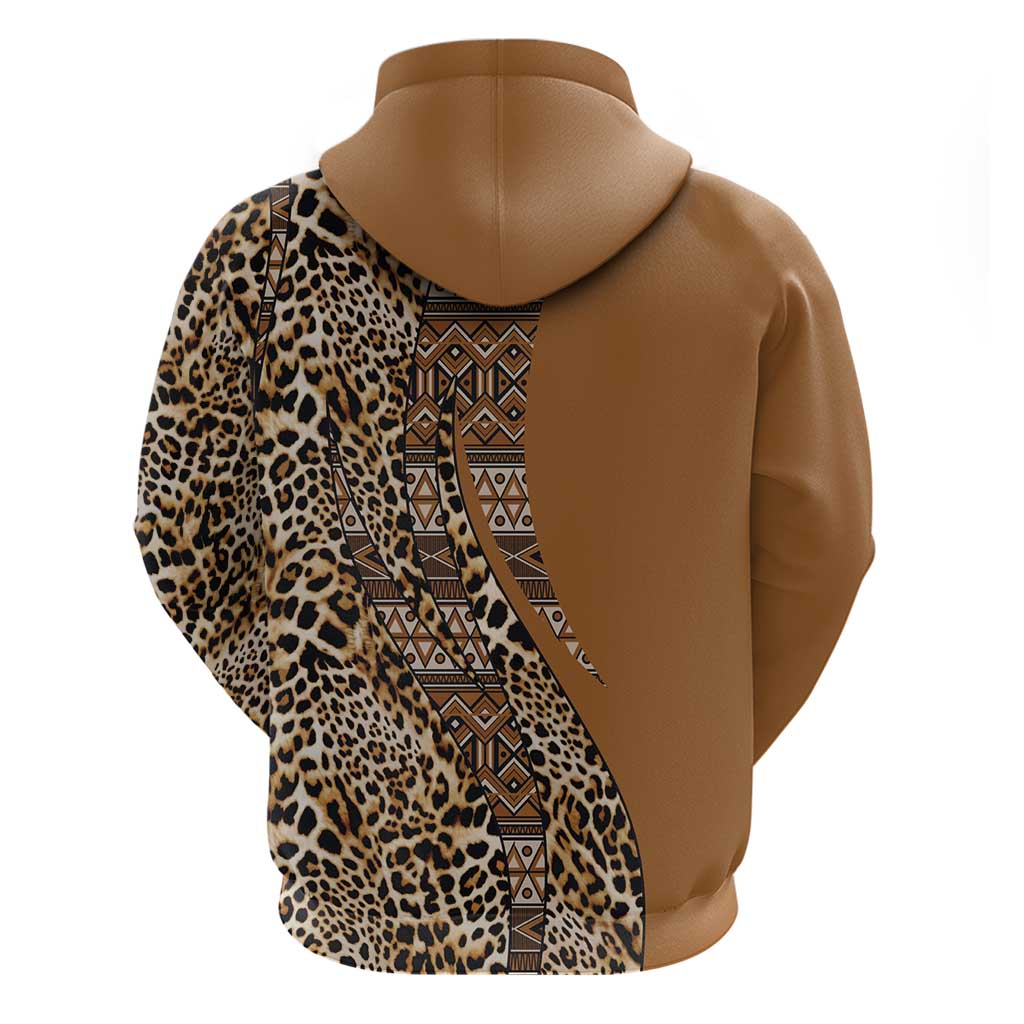 Africa Leopard Mix Native Tribal Pattern Hoodie LT9