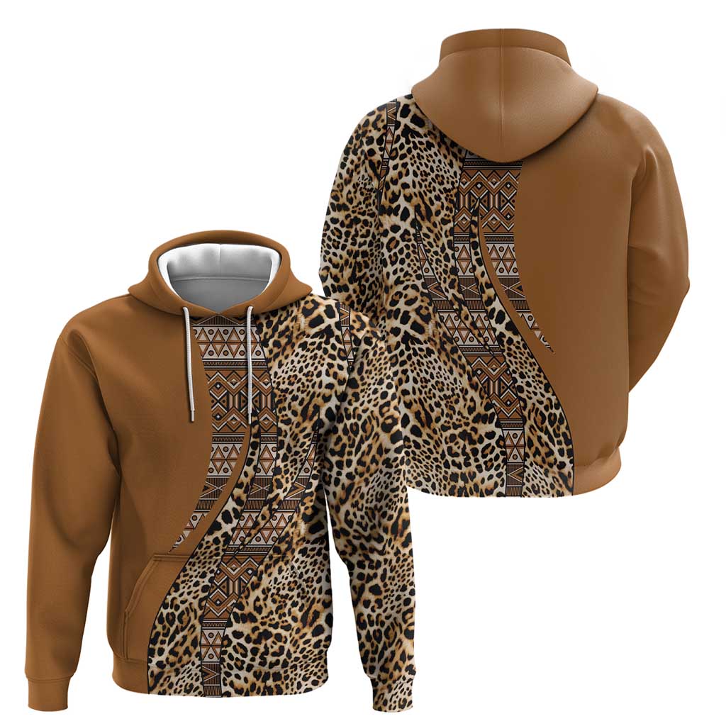 Africa Leopard Mix Native Tribal Pattern Hoodie LT9