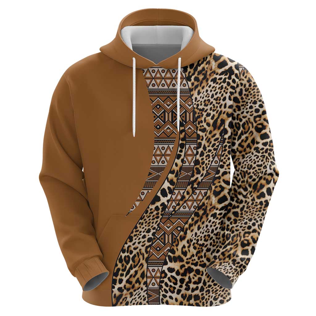Africa Leopard Mix Native Tribal Pattern Hoodie LT9