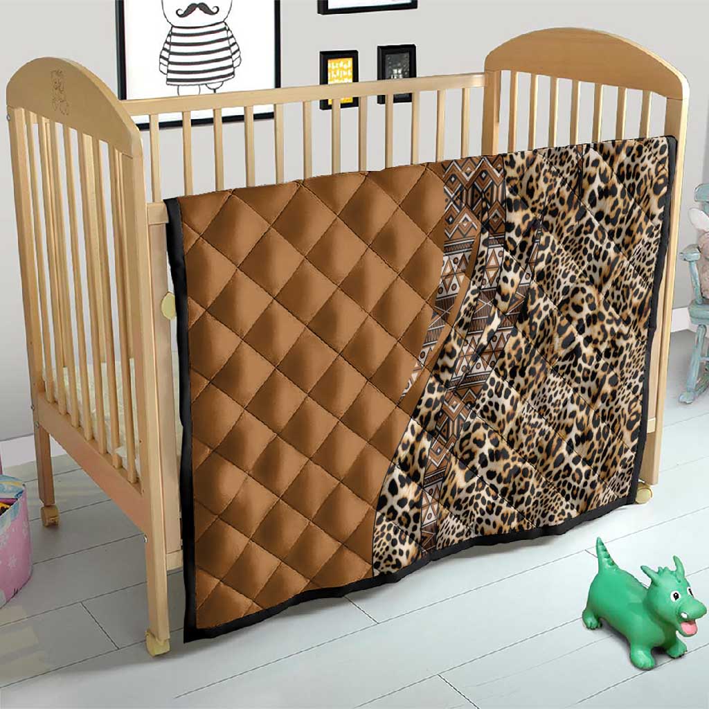 Afro Leopard Mix Native Tribal Pattern Quilt LT9