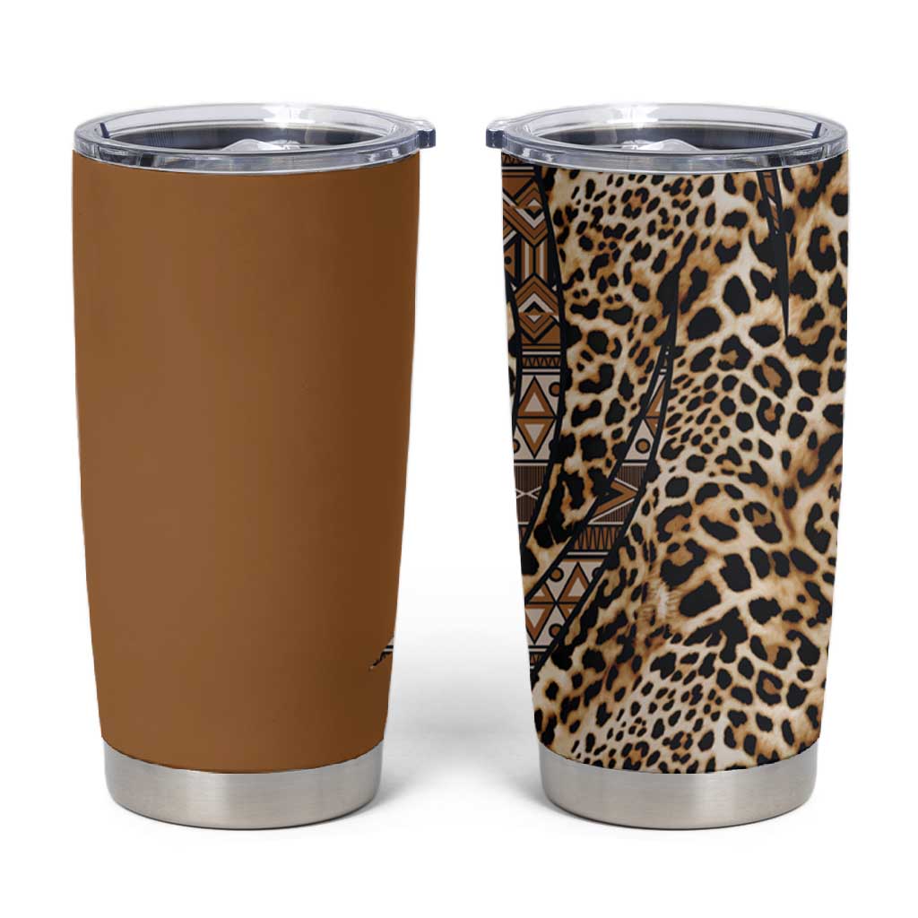 Afro Leopard Mix Native Tribal Pattern Tumbler Cup LT9
