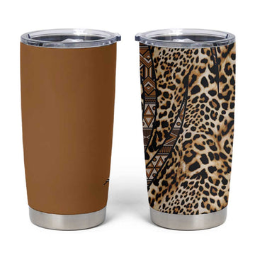 Afro Leopard Mix Native Tribal Pattern Tumbler Cup LT9