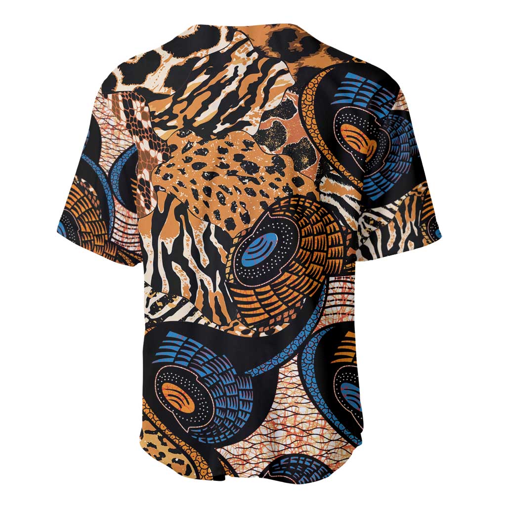 African Ankara Motifs Mixed Animal Skins Baseball Jersey LT9