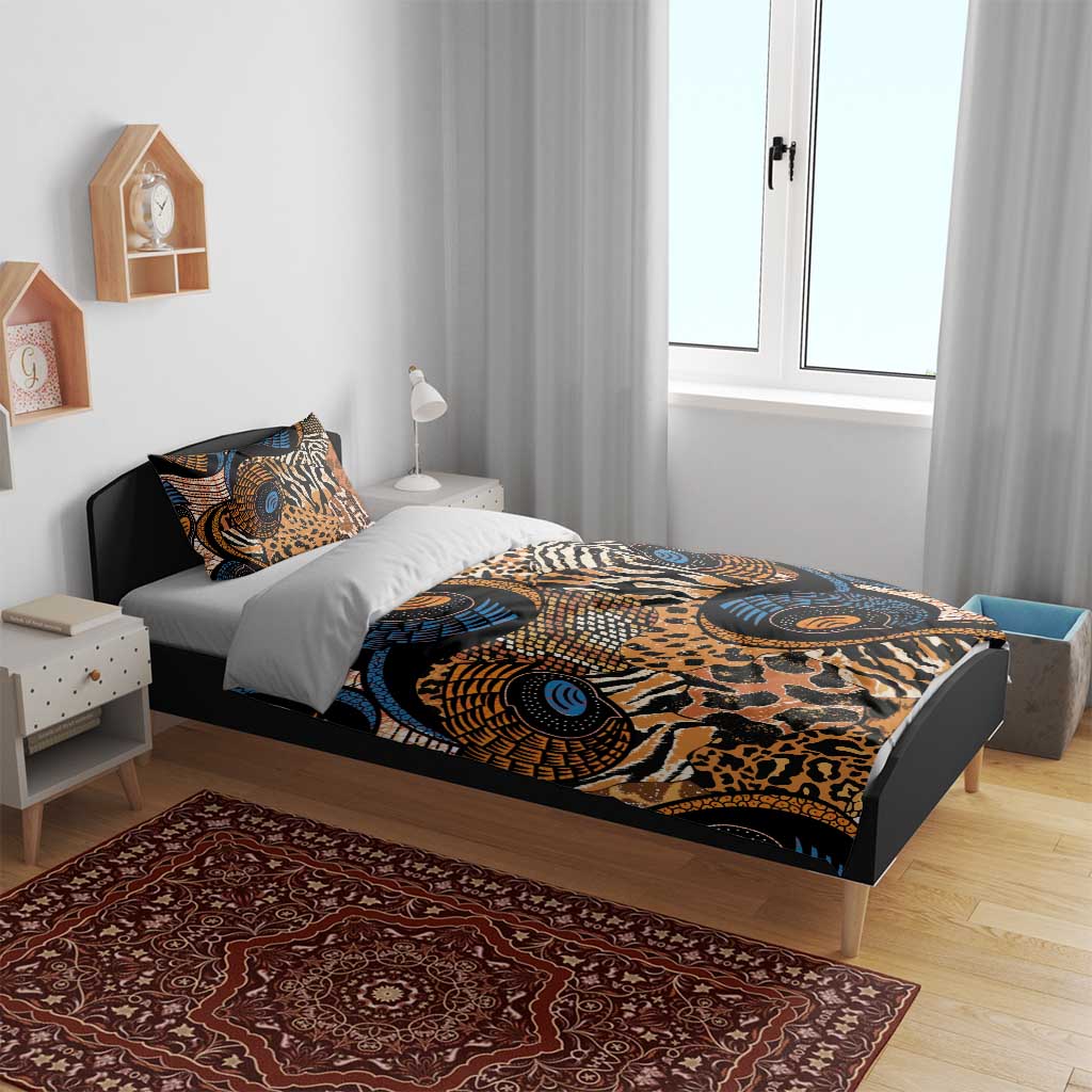 African Ankara Motifs Mixed Animal Skins Bedding Set LT9