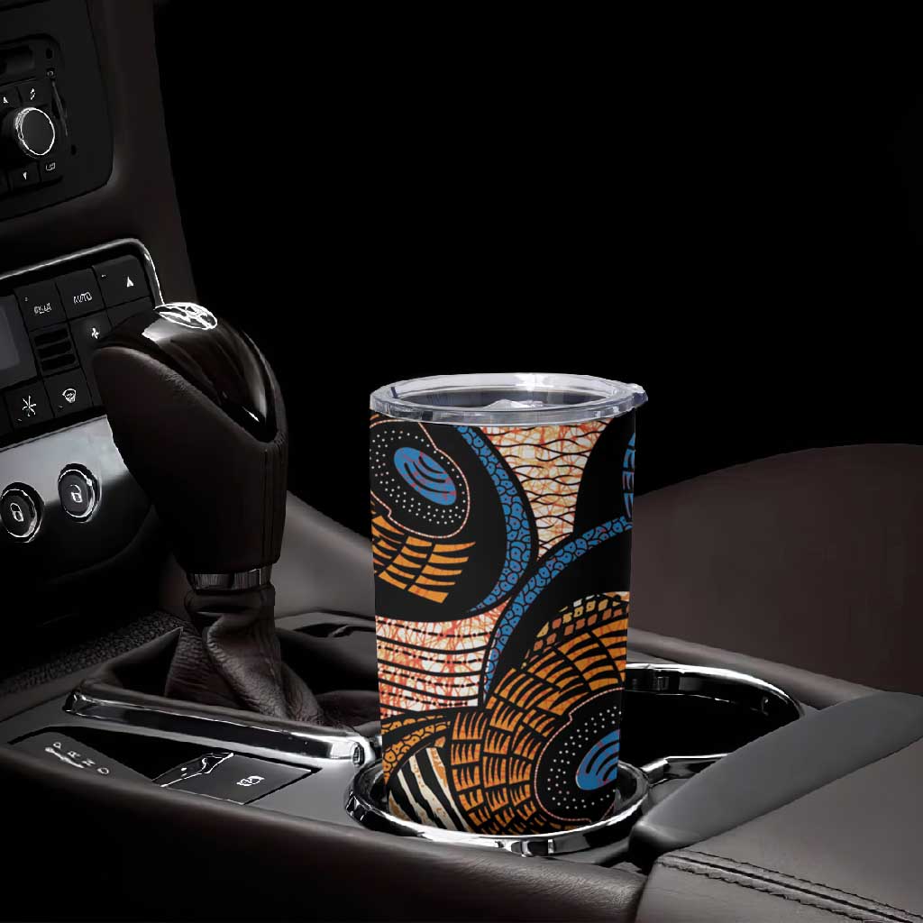 African Ankara Motifs Mixed Animal Skins Tumbler Cup LT9