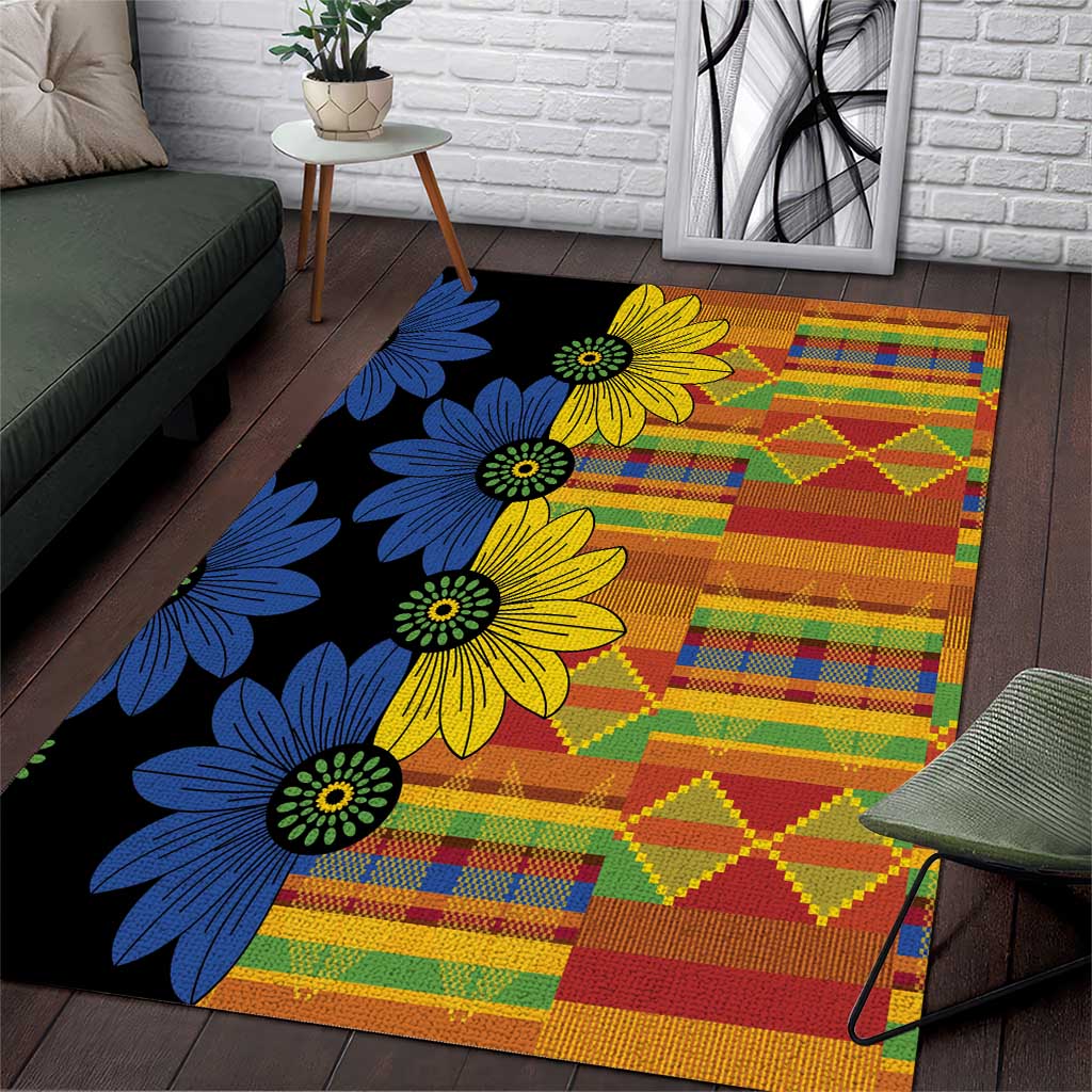 African Ethnic Kitenge Ankara Style Area Rug LT9