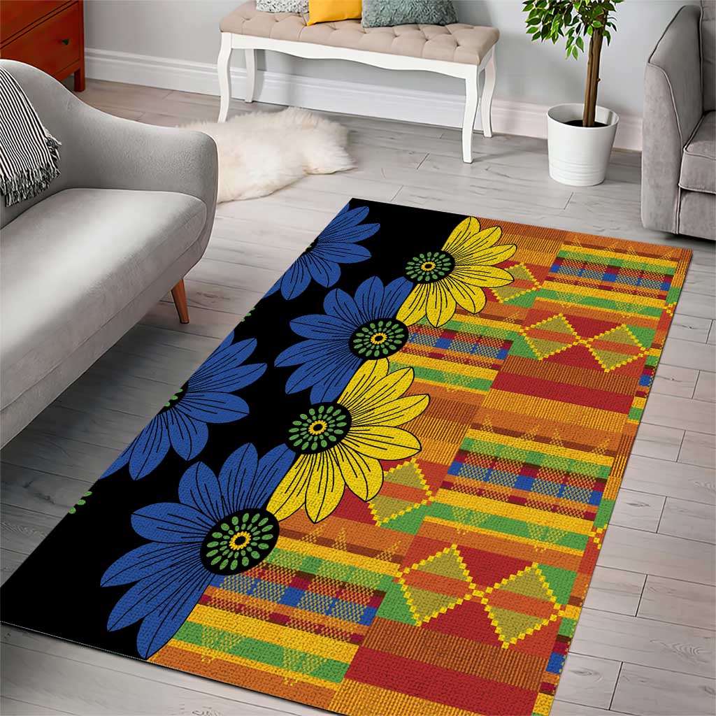 African Ethnic Kitenge Ankara Style Area Rug LT9
