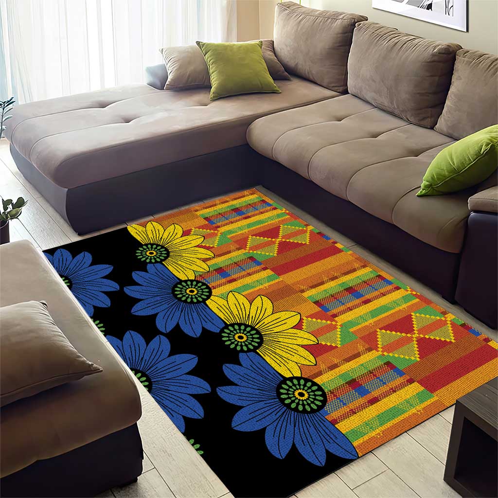 African Ethnic Kitenge Ankara Style Area Rug LT9