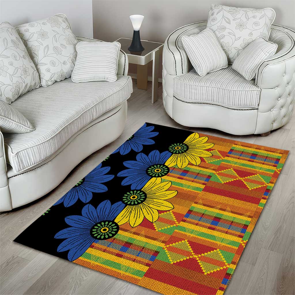 African Ethnic Kitenge Ankara Style Area Rug LT9