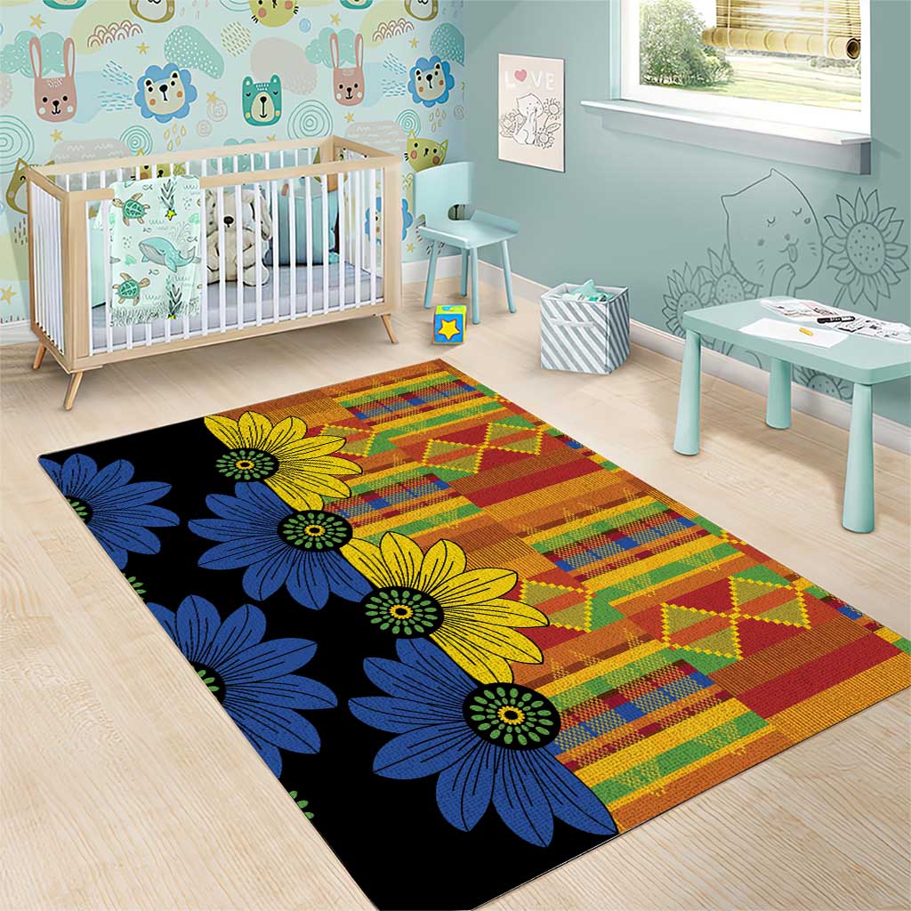 African Ethnic Kitenge Ankara Style Area Rug LT9