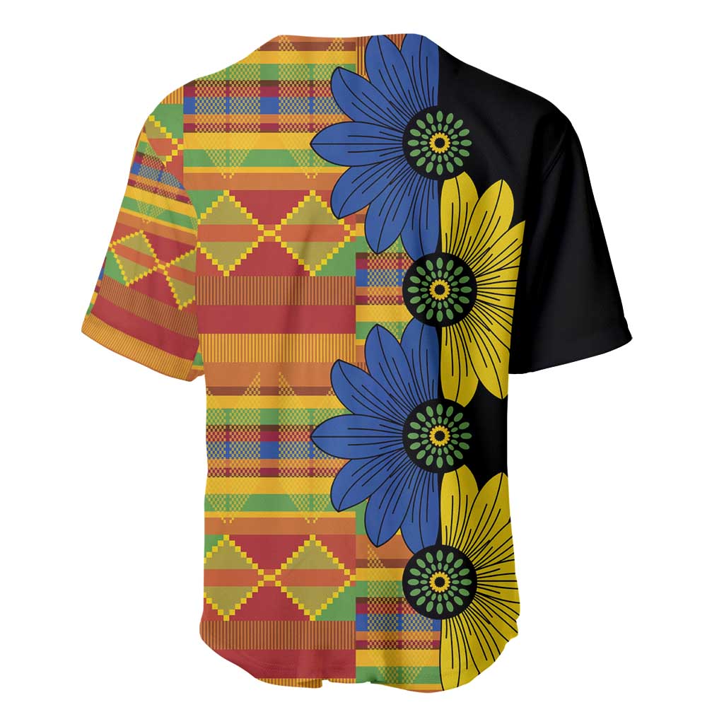 African Ethnic Kitenge Ankara Style Baseball Jersey LT9