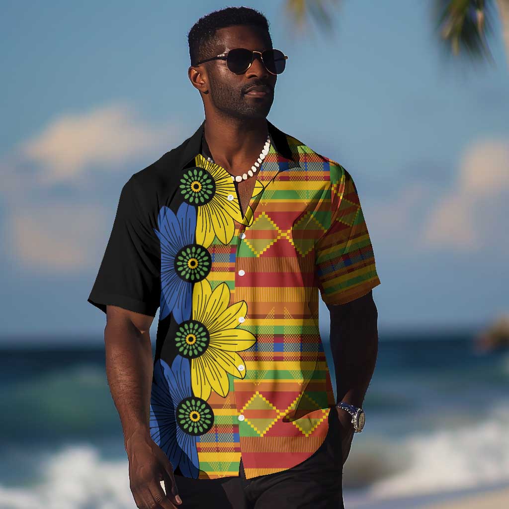 African Ethnic Kitenge Ankara Style Hawaiian Shirt LT9