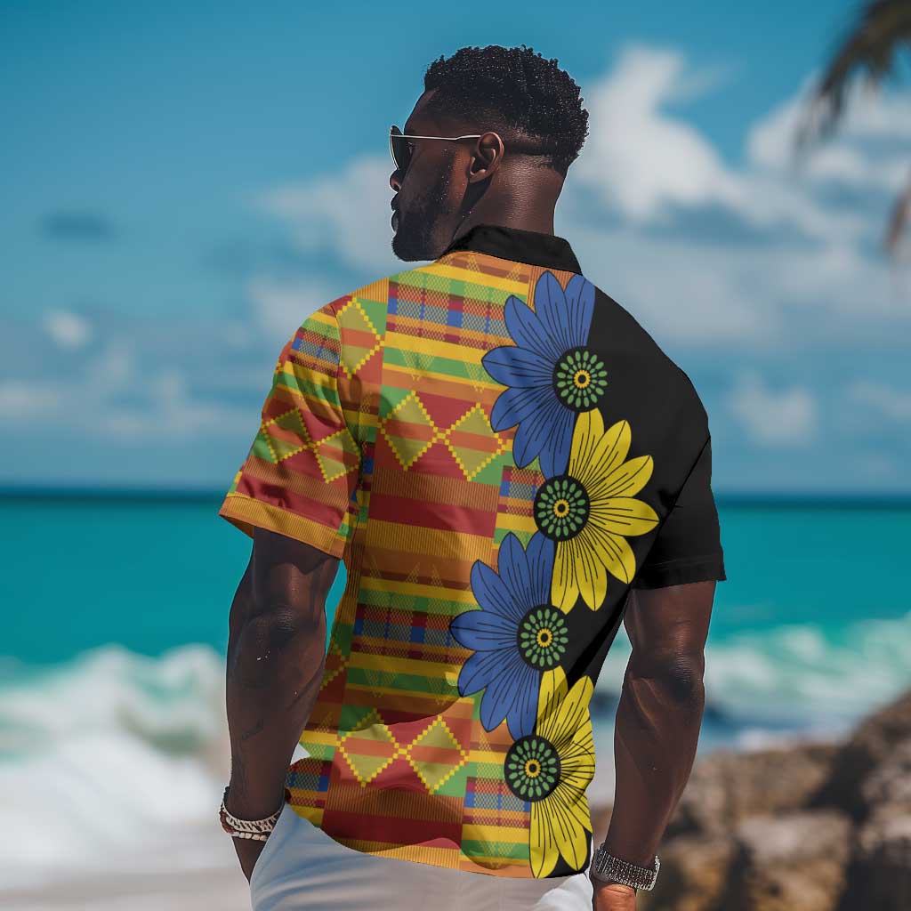 African Ethnic Kitenge Ankara Style Hawaiian Shirt LT9