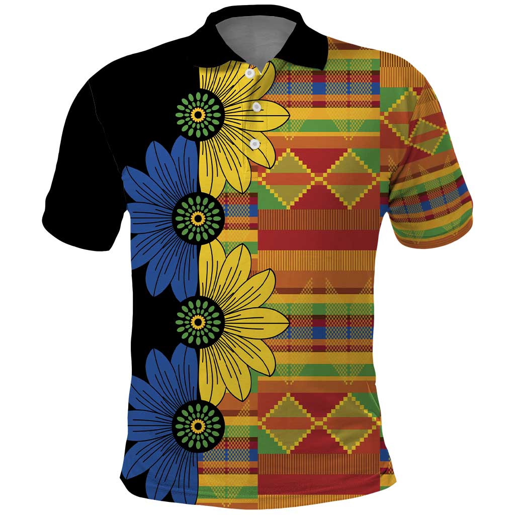 African Ethnic Kitenge Ankara Style Polo Shirt LT9