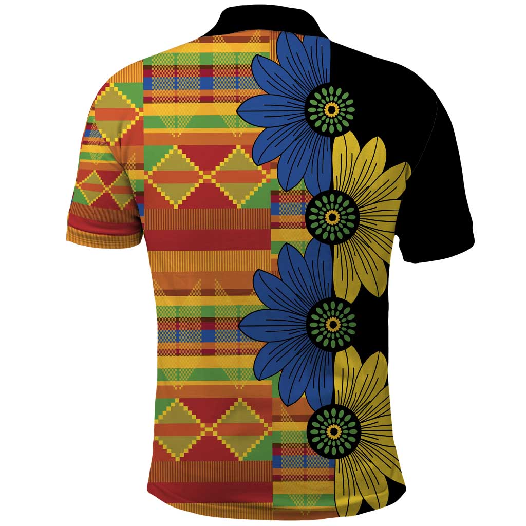 African Ethnic Kitenge Ankara Style Polo Shirt LT9