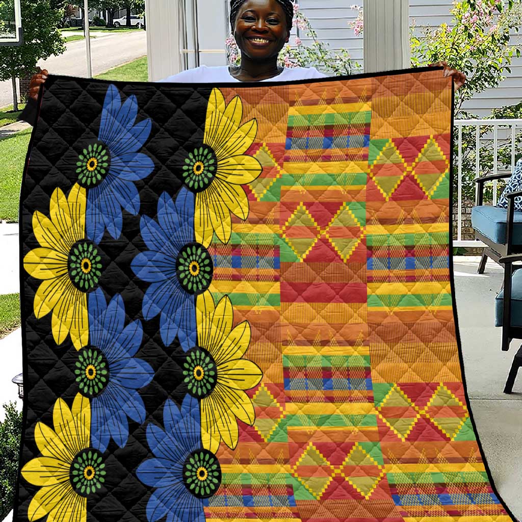 African Ethnic Kitenge Ankara Style Quilt LT9