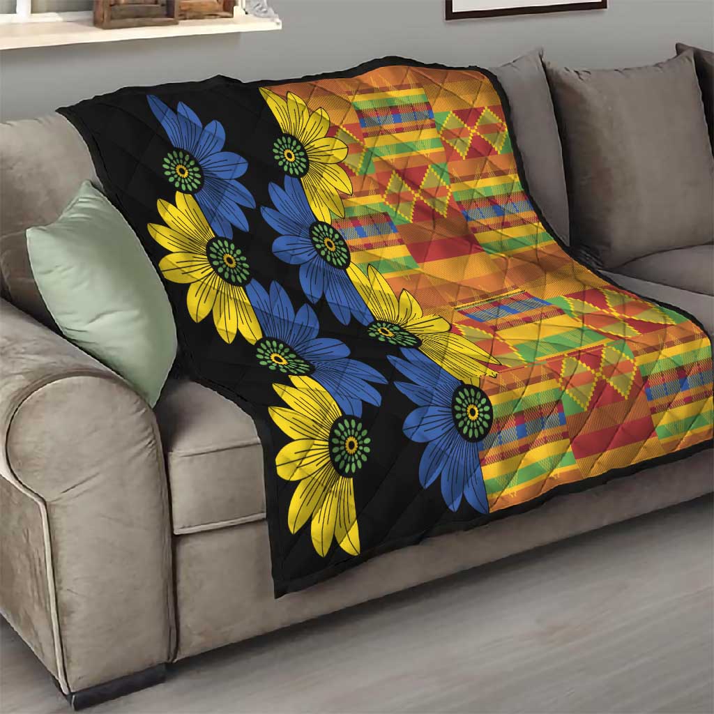 African Ethnic Kitenge Ankara Style Quilt LT9