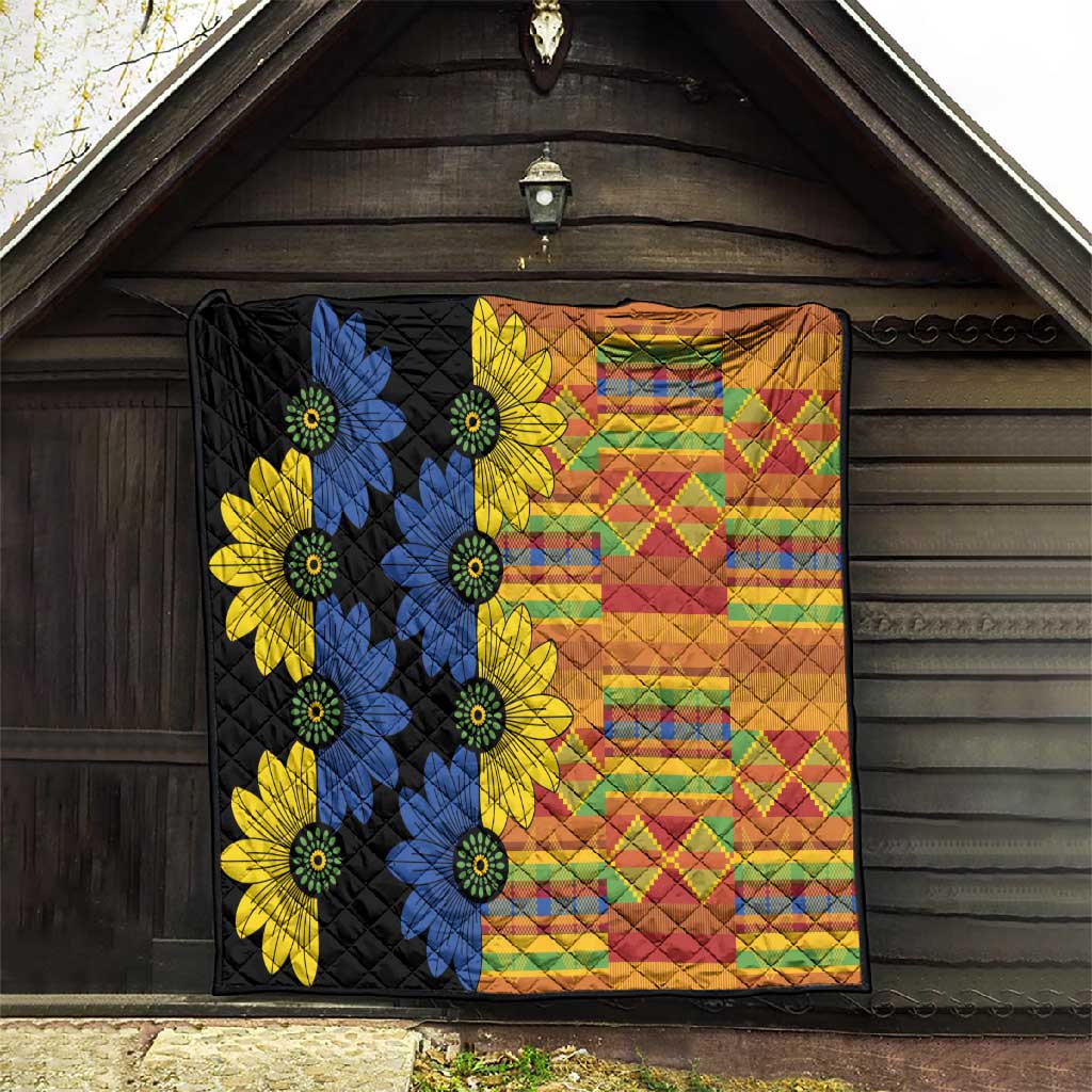 African Ethnic Kitenge Ankara Style Quilt LT9