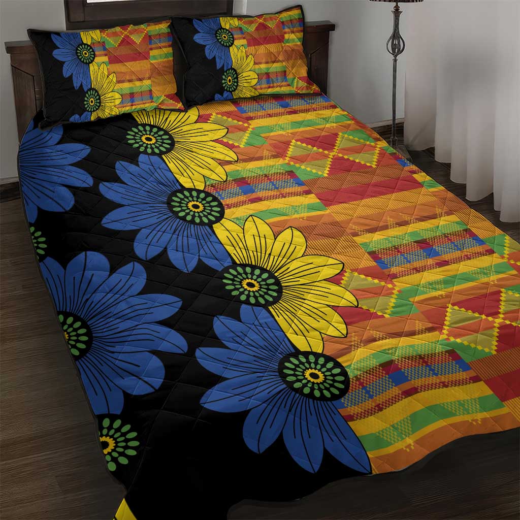 African Ethnic Kitenge Ankara Style Quilt Bed Set LT9