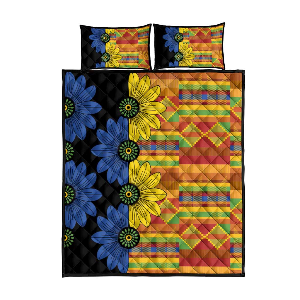 African Ethnic Kitenge Ankara Style Quilt Bed Set LT9