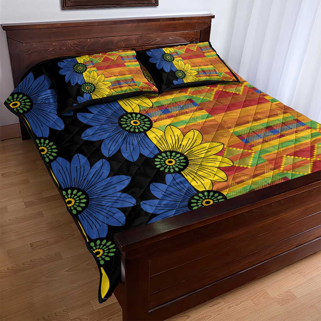 African Ethnic Kitenge Ankara Style Quilt Bed Set LT9