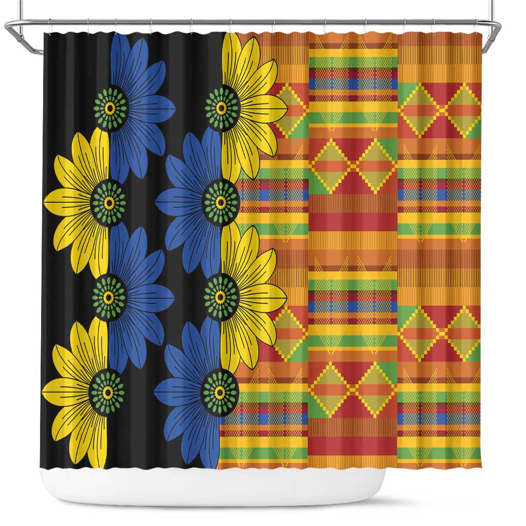 African Ethnic Kitenge Ankara Style Shower Curtain LT9