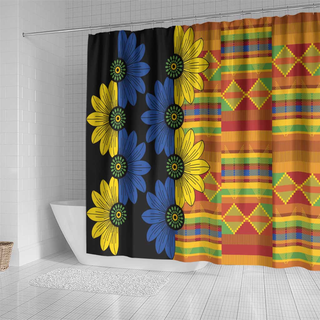 African Ethnic Kitenge Ankara Style Shower Curtain LT9