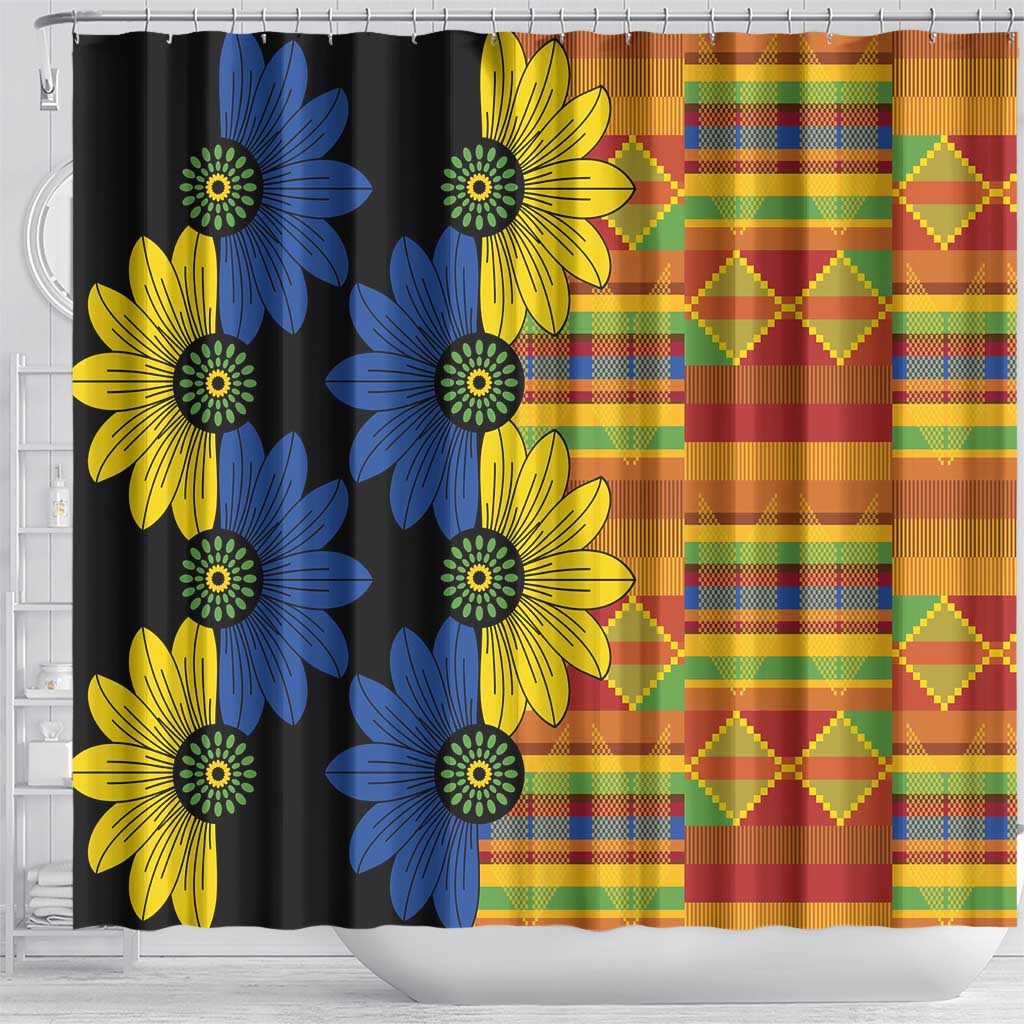 African Ethnic Kitenge Ankara Style Shower Curtain LT9