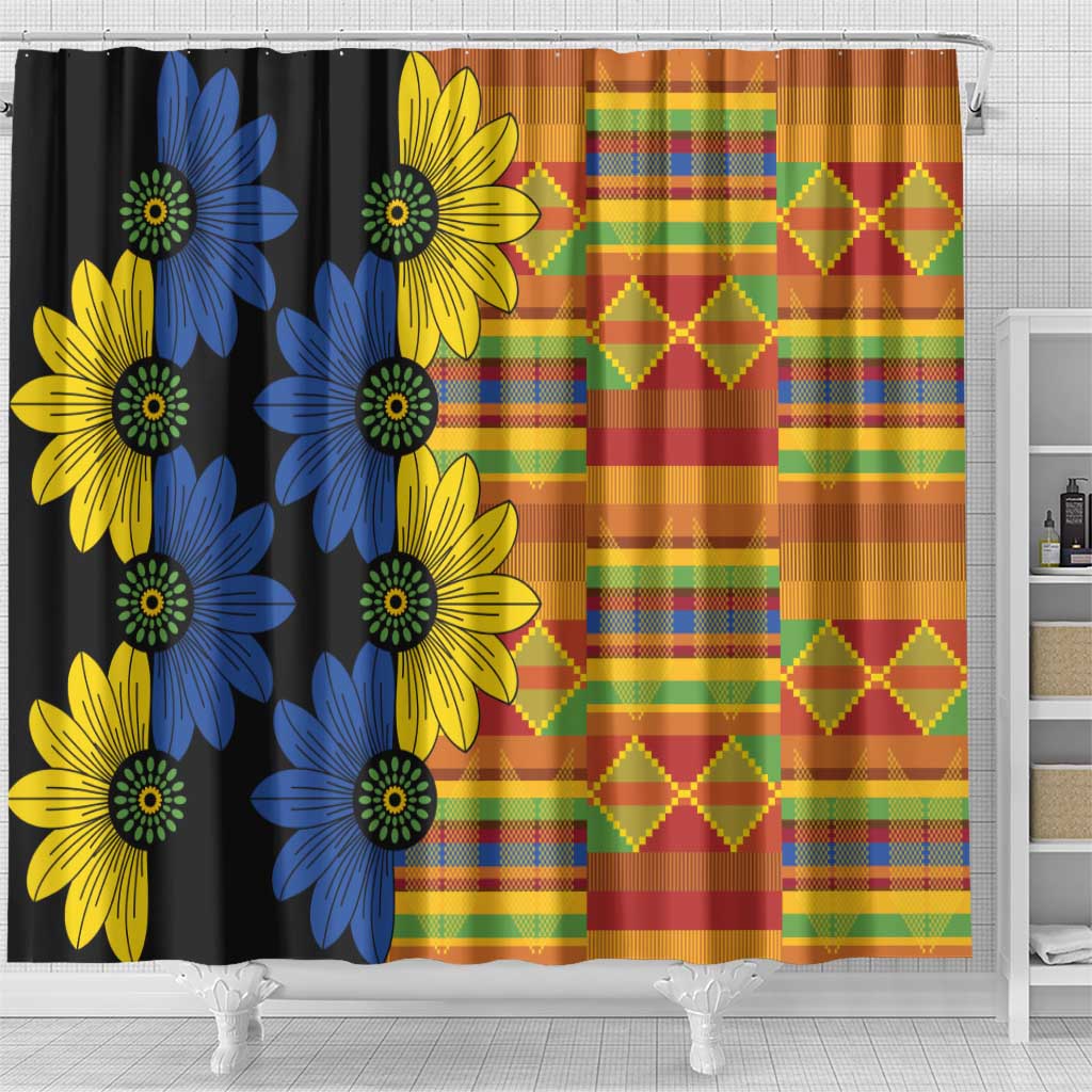 African Ethnic Kitenge Ankara Style Shower Curtain LT9