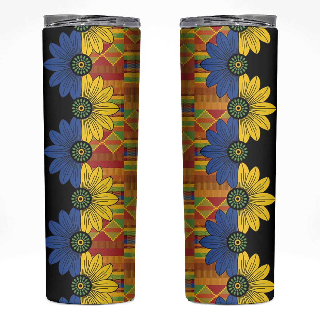 African Ethnic Kitenge Ankara Style Skinny Tumbler LT9