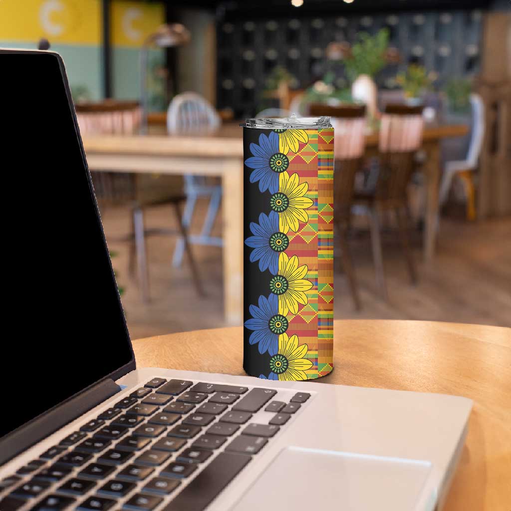 African Ethnic Kitenge Ankara Style Skinny Tumbler LT9