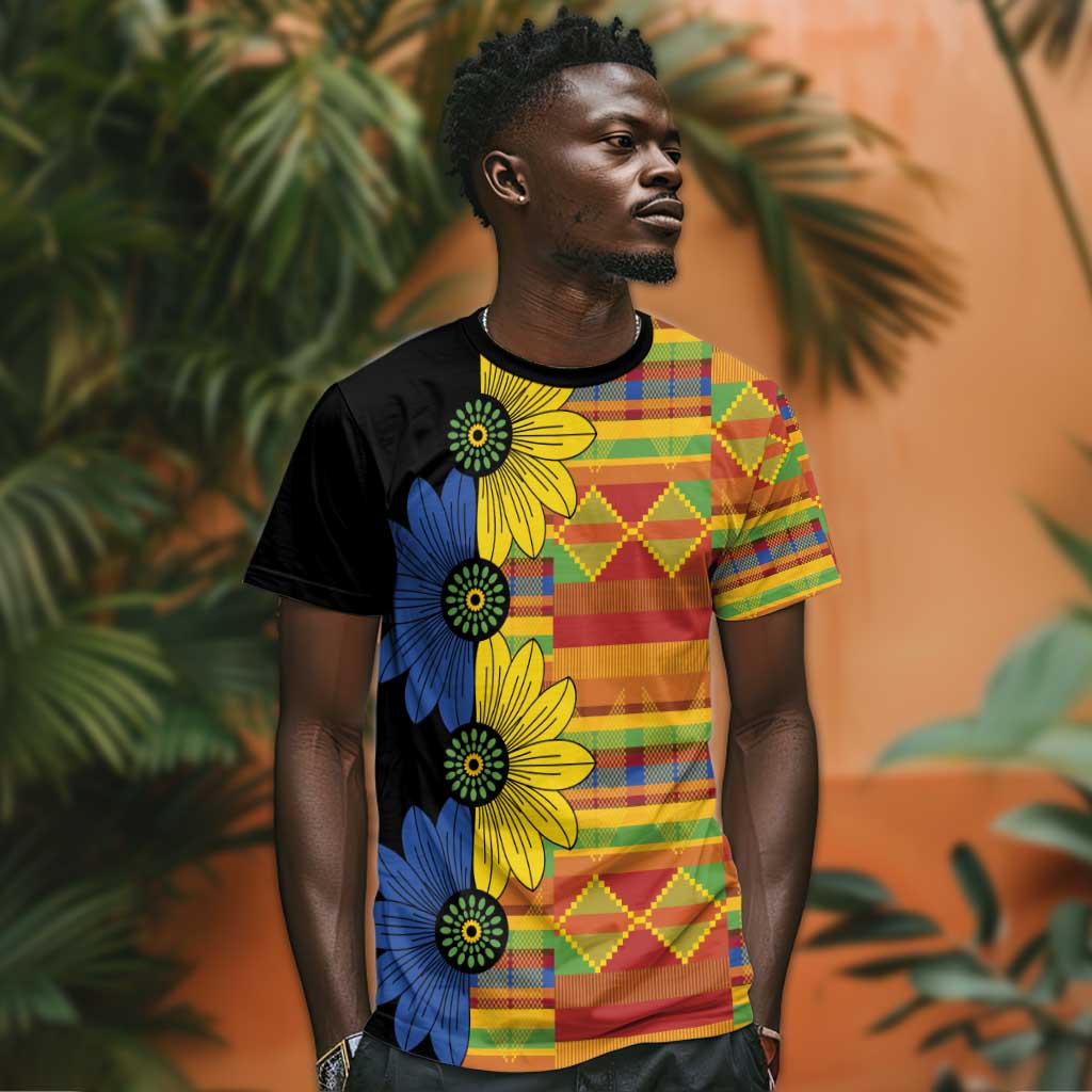 African Ethnic Kitenge Ankara Style T shirt LT9