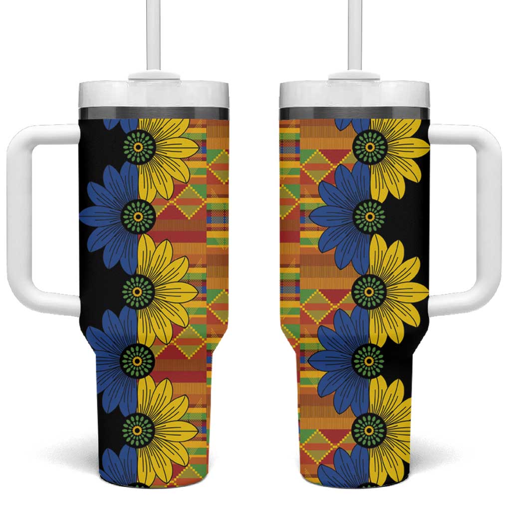 African Ethnic Kitenge Ankara Style Tumbler With Handle LT9