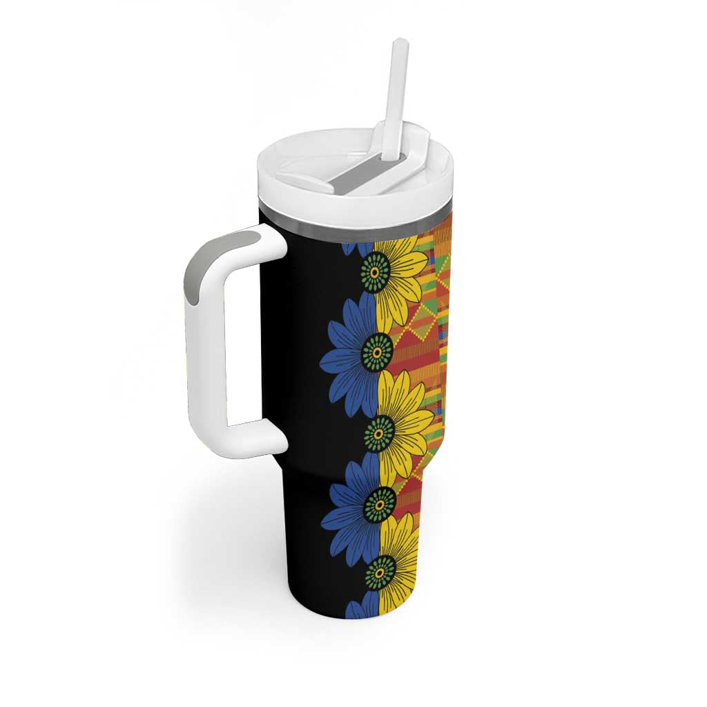 African Ethnic Kitenge Ankara Style Tumbler With Handle LT9