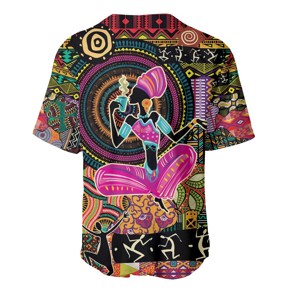 African Women Ethnic Motifs Baseball Jersey LT9