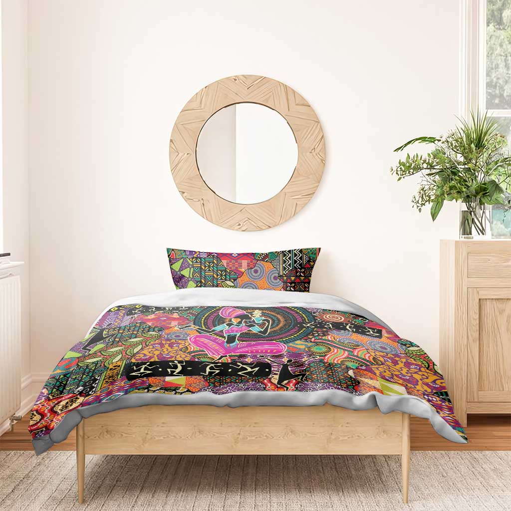 African Women Ethnic Motifs Bedding Set LT9