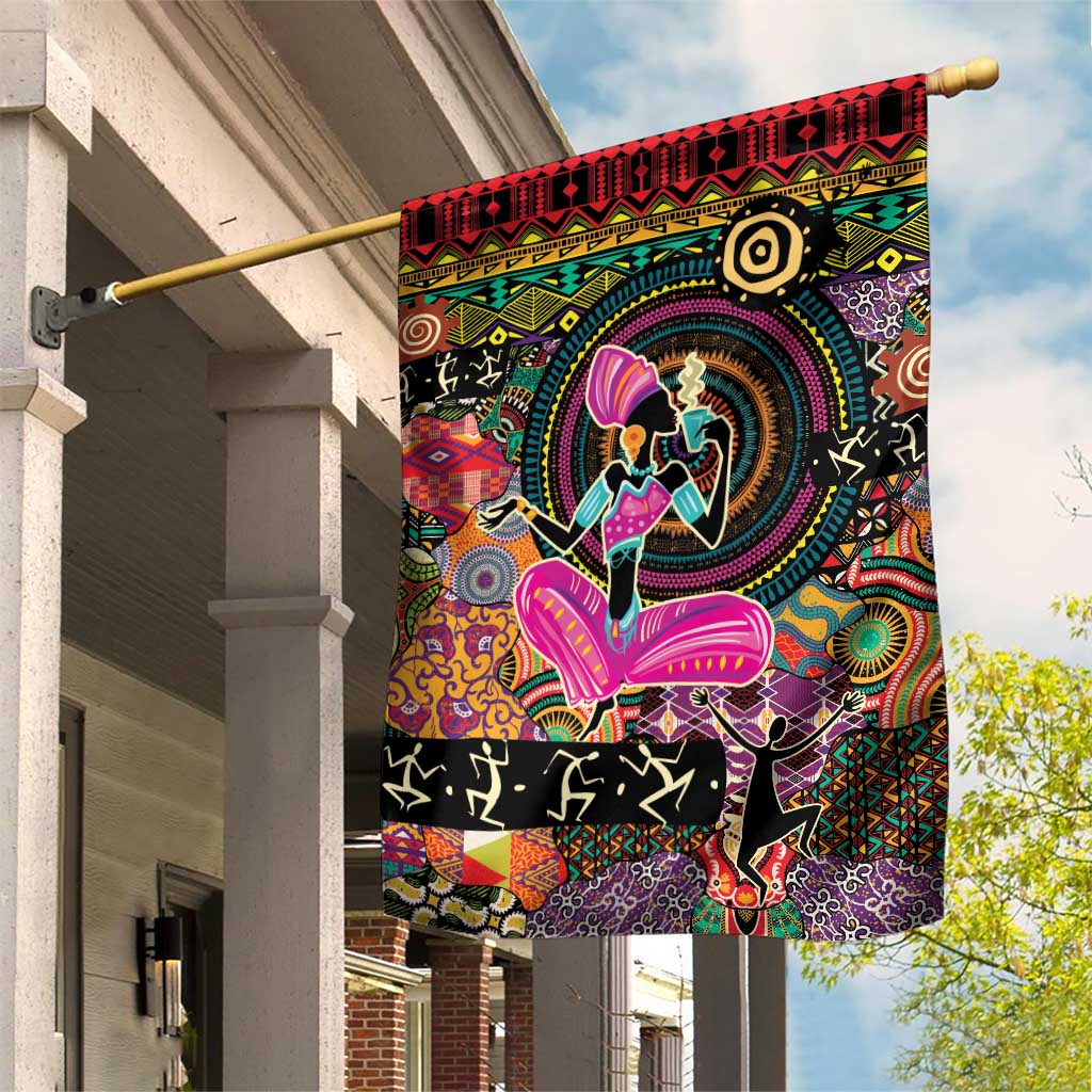 African Women Ethnic Motifs Garden Flag LT9