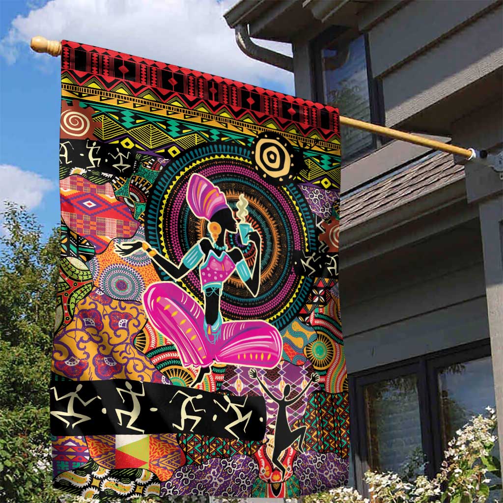 African Women Ethnic Motifs Garden Flag LT9