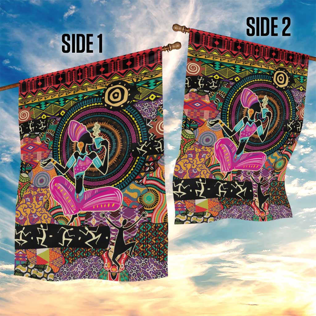 African Women Ethnic Motifs Garden Flag LT9