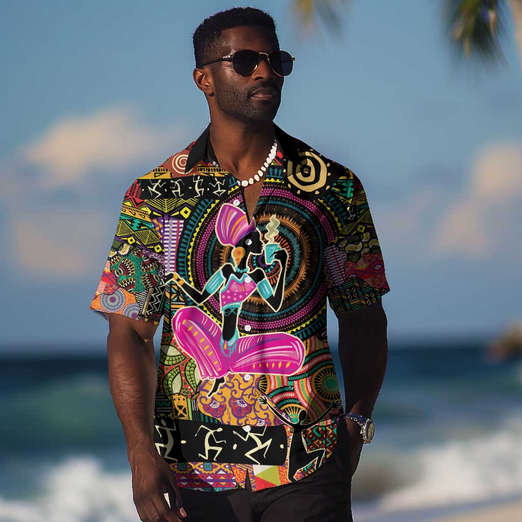 African Women Ethnic Motifs Hawaiian Shirt LT9