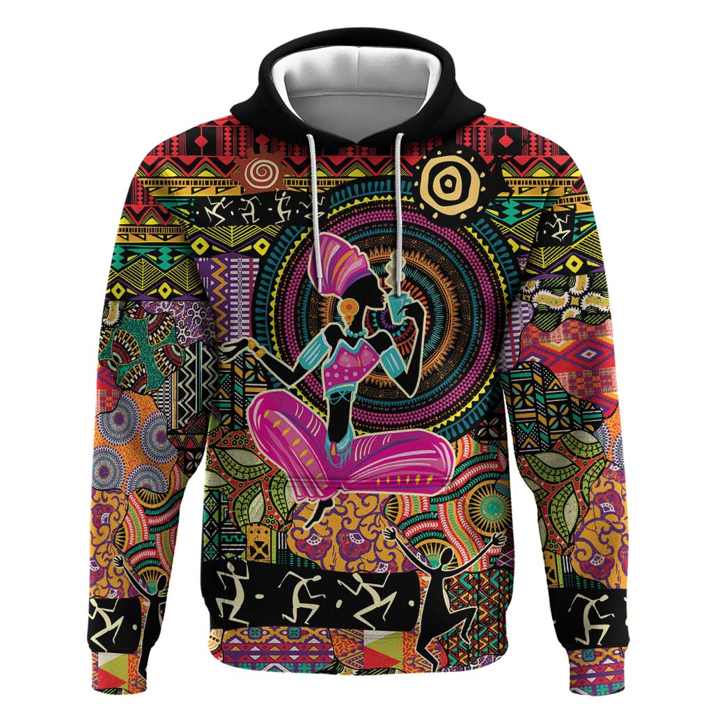 African Women Ethnic Motifs Hoodie LT9
