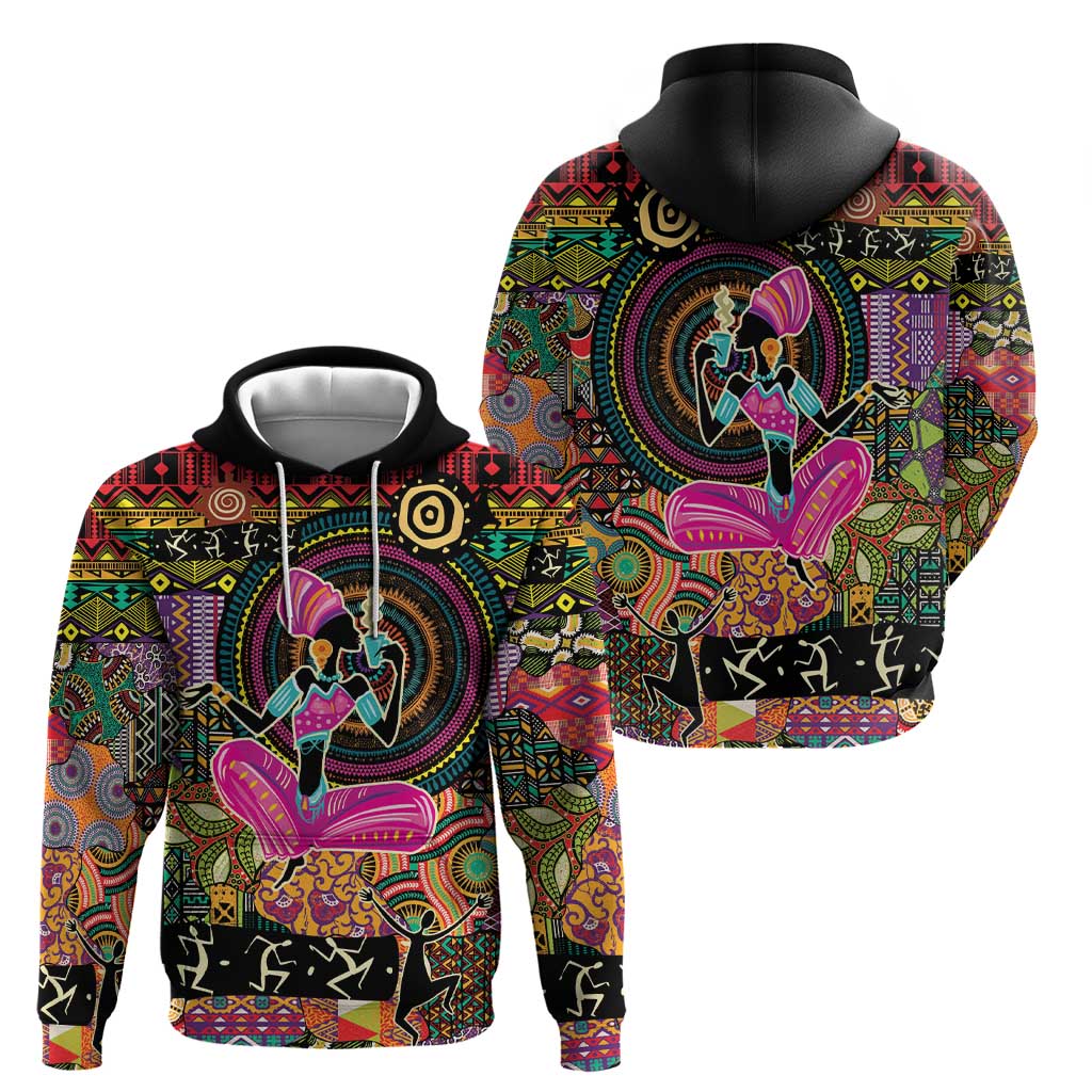 African Women Ethnic Motifs Hoodie LT9